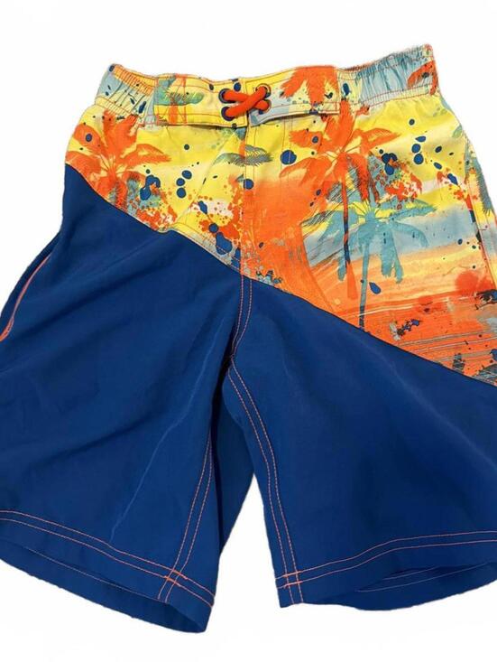 Wonder Nation Other - Wonder Nation Boys Swim Trunks M Blue Orange